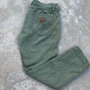 Roxy Jeans Olive Green Denim Y2K Jean green is the hot color of the season!